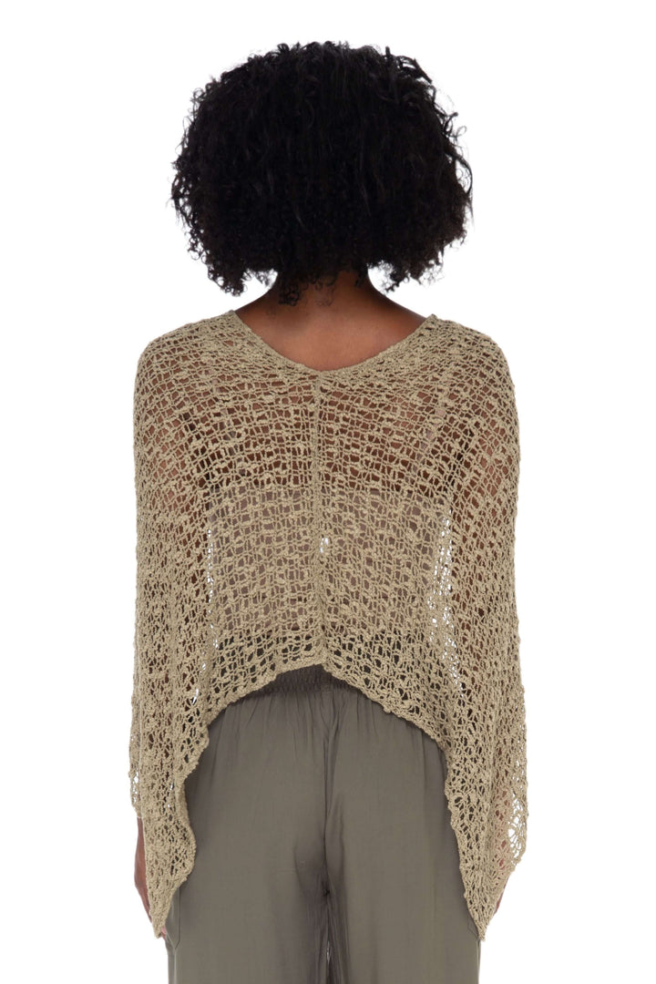 Open-Knit Popcorn Poncho - Lightweight Cover-Up by SHU-SHI - Love ShuShi