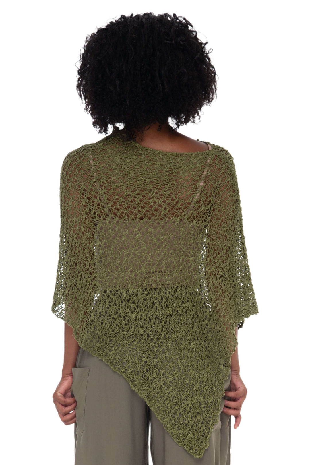 Open-Knit Popcorn Poncho - Lightweight Cover-Up by SHU-SHI - Love ShuShi