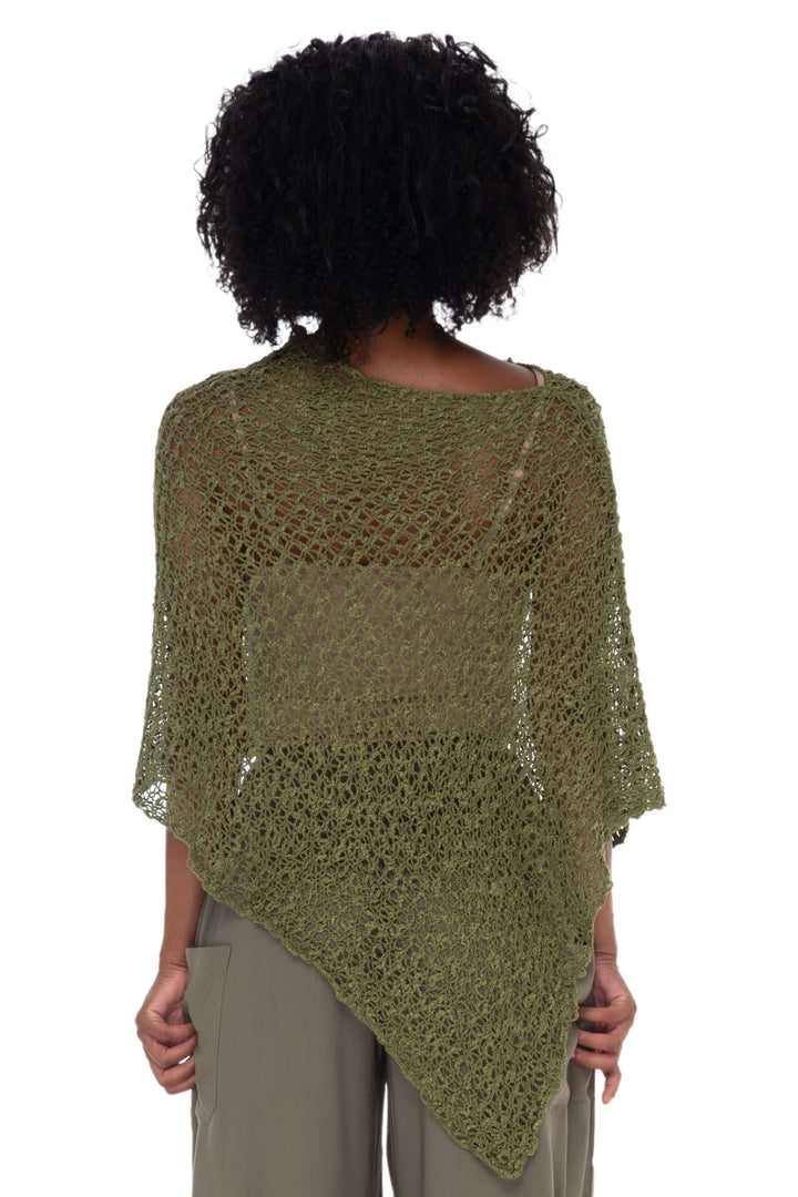 Open-Knit Popcorn Poncho - Lightweight Cover-Up by SHU-SHI - Love ShuShi