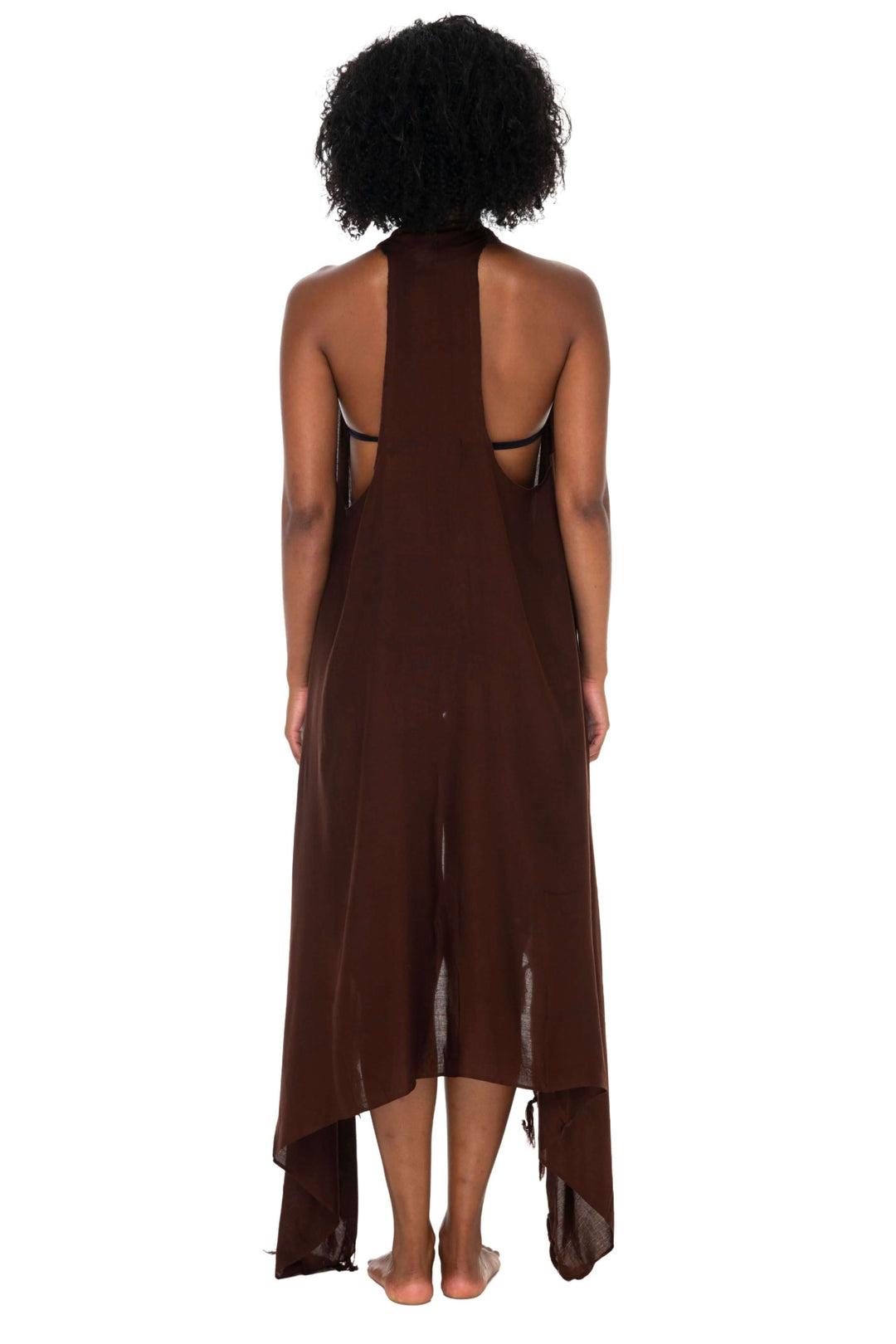 Lightweight Long Sarong Vest Kimono Beach Cover-Up - Love ShuShi