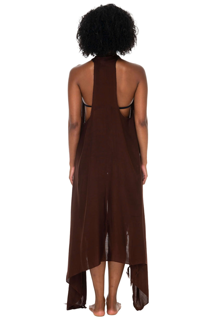 Lightweight Long Sarong Vest Kimono Beach Cover-Up - Love ShuShi