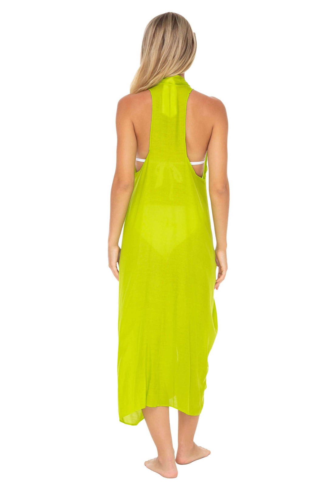 Lightweight Long Sarong Vest Kimono Beach Cover-Up - Love ShuShi