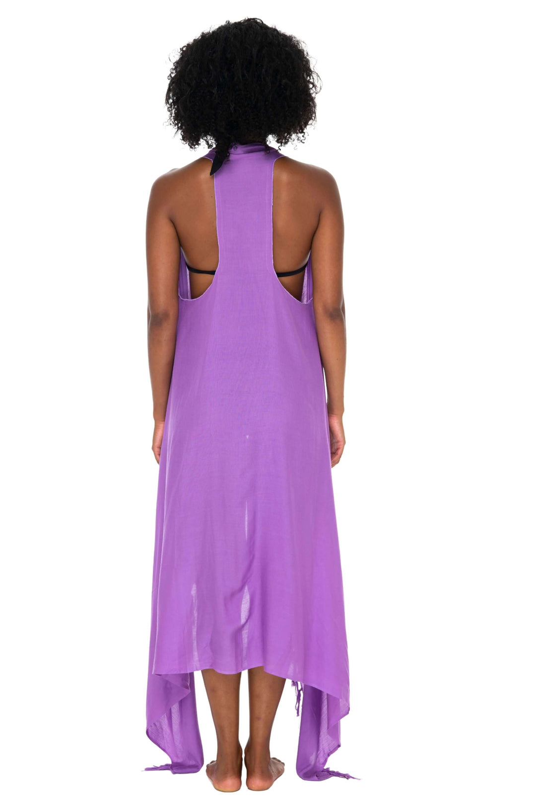 Lightweight Long Sarong Vest Kimono Beach Cover-Up - Love ShuShi