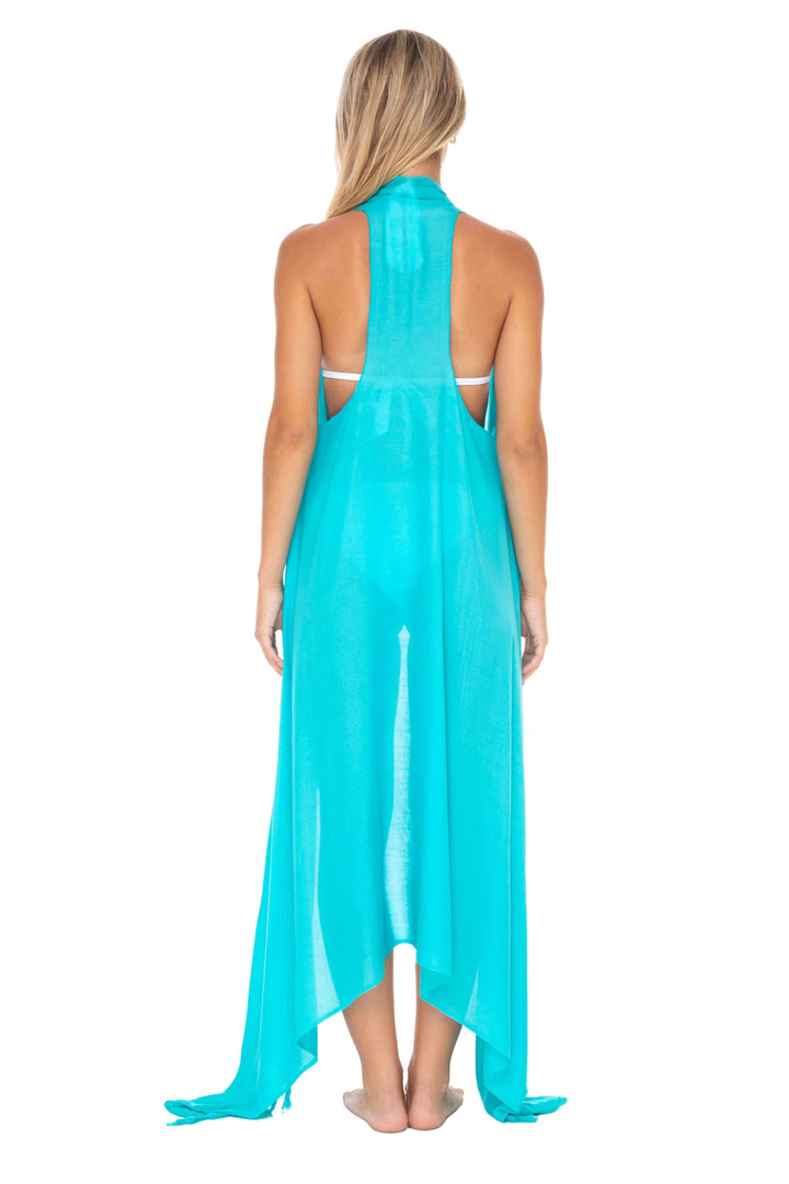 Lightweight Long Sarong Vest Kimono Beach Cover-Up - Love ShuShi