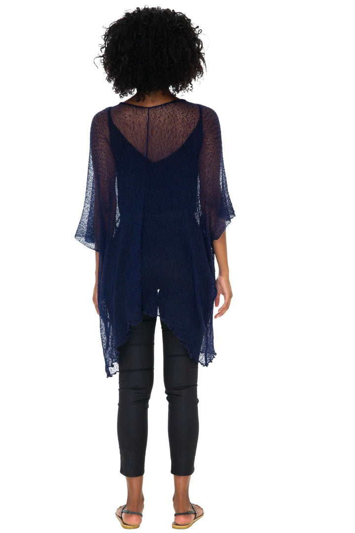 Wide Sheer Kimono Cardigan - Open Front Cover-Up by SHU-SHI - Love ShuShi