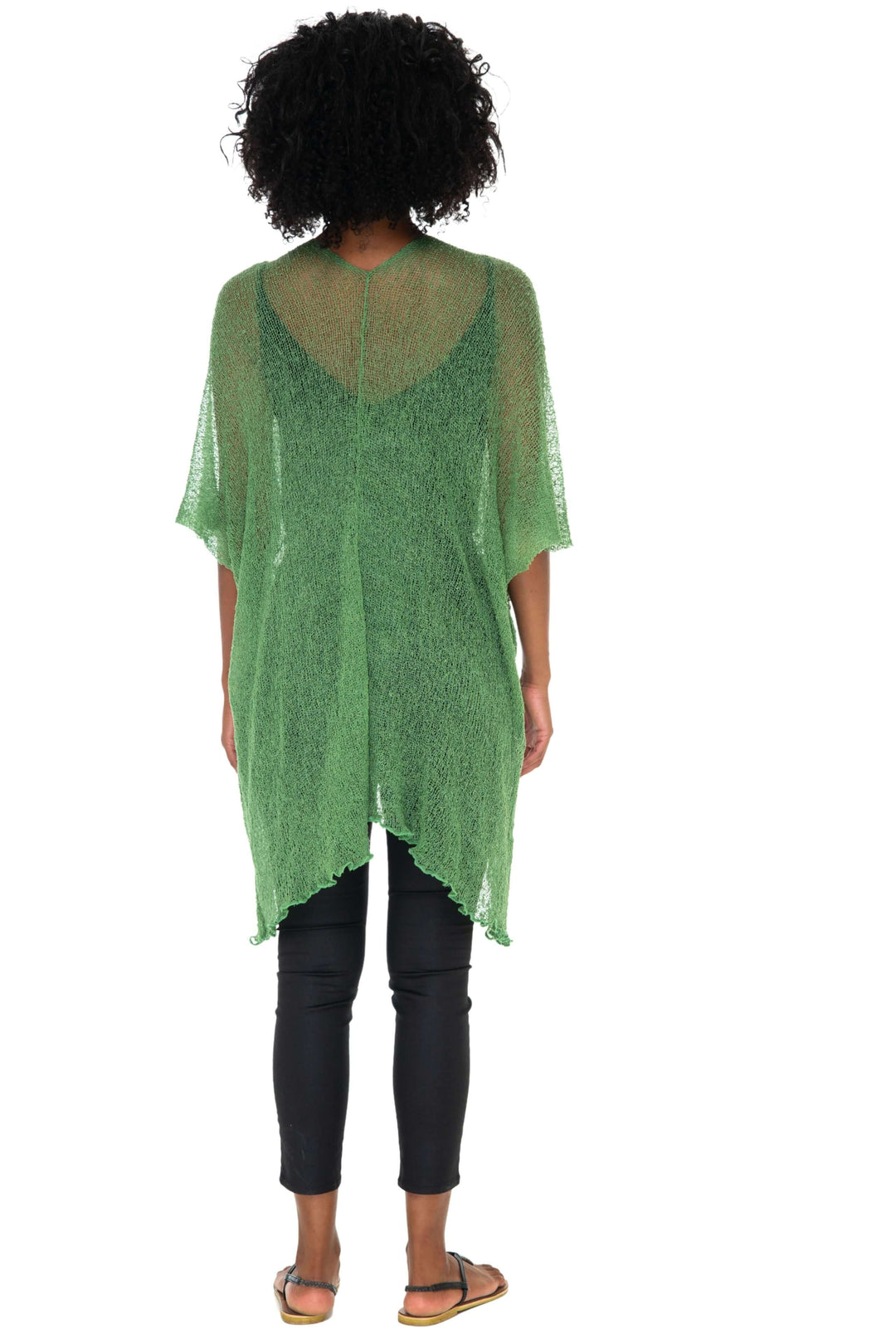 Wide Sheer Kimono Cardigan - Open Front Cover-Up by SHU-SHI - Love ShuShi
