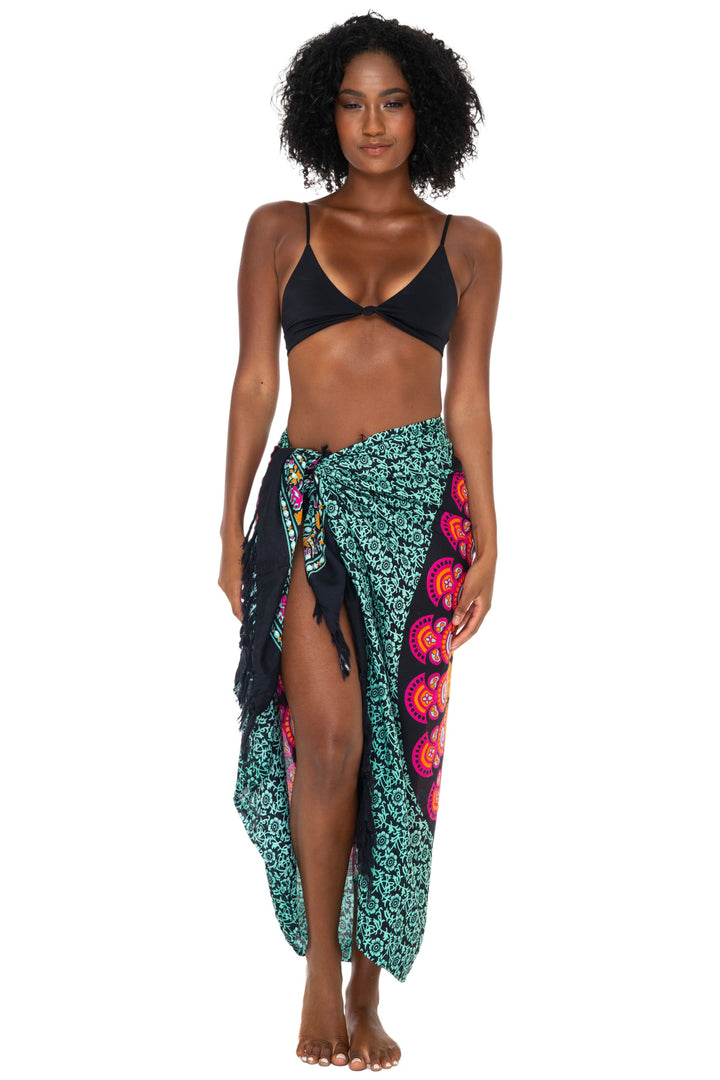 Mandala Sarong Wrap - Beach Cover-Up Pareo by SHU-SHI - Love ShuShi