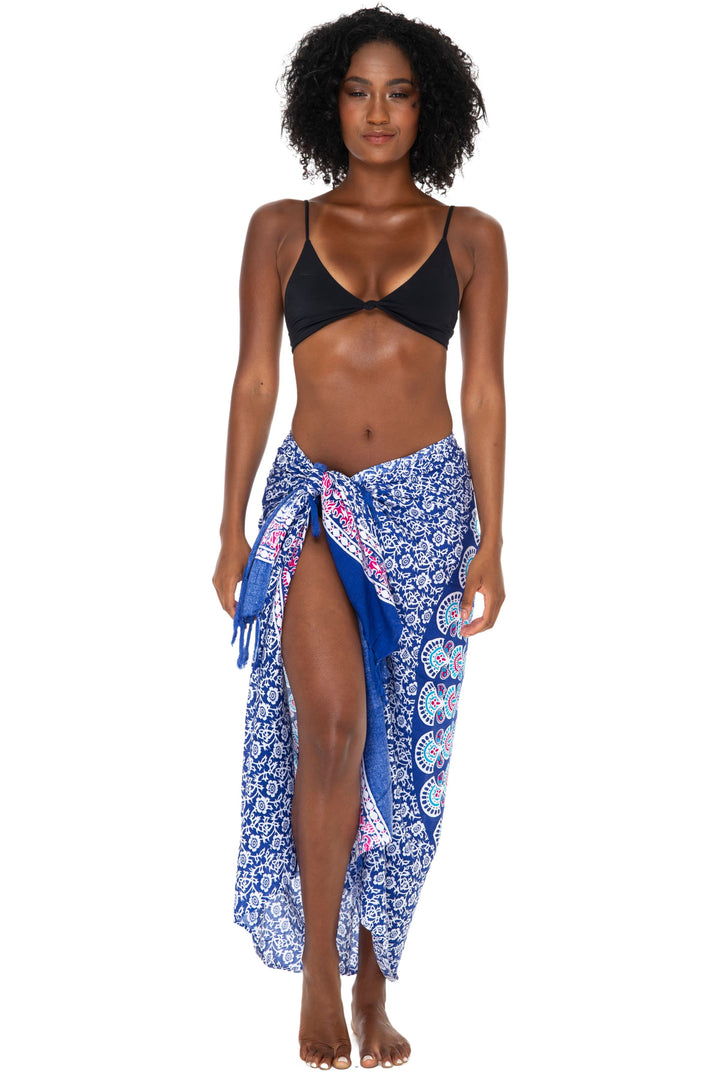 Mandala Sarong Wrap - Beach Cover-Up Pareo by SHU-SHI - Love ShuShi