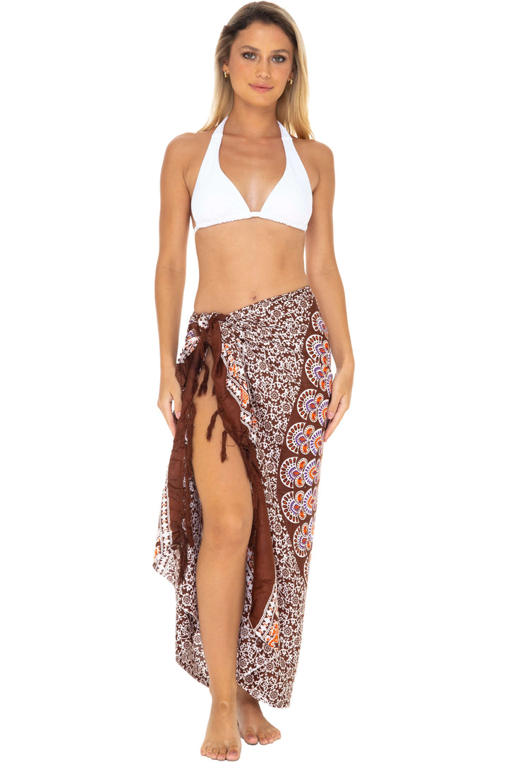 Mandala Sarong Wrap - Beach Cover-Up Pareo by SHU-SHI - Love ShuShi
