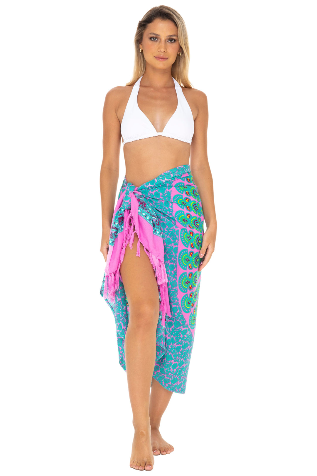 Mandala Sarong Wrap - Beach Cover-Up Pareo by SHU-SHI - Love ShuShi