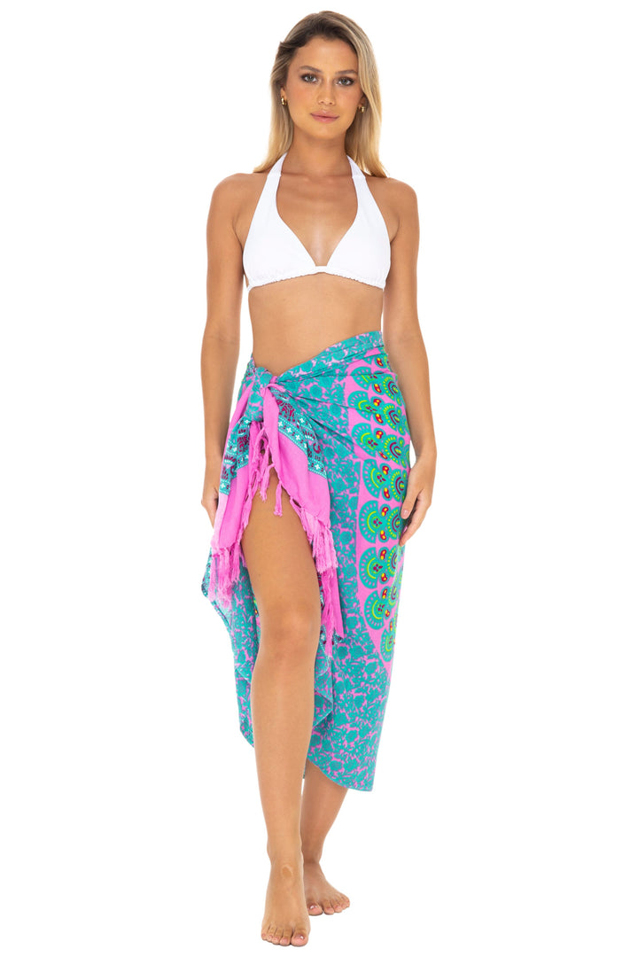 Mandala Sarong Wrap - Beach Cover-Up Pareo by SHU-SHI - Love ShuShi