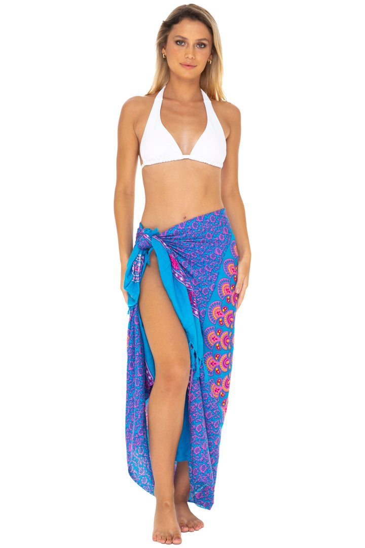 Mandala Sarong Wrap - Beach Cover-Up Pareo by SHU-SHI - Love ShuShi