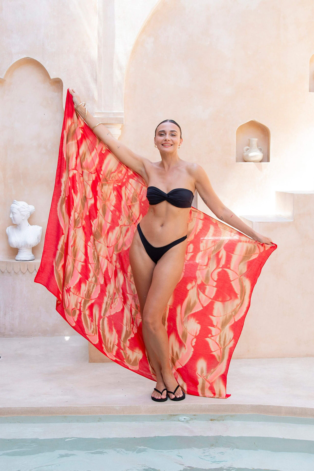 Tie-Dye Sarong Wraps Cover-Up for Women by SHU-SHI