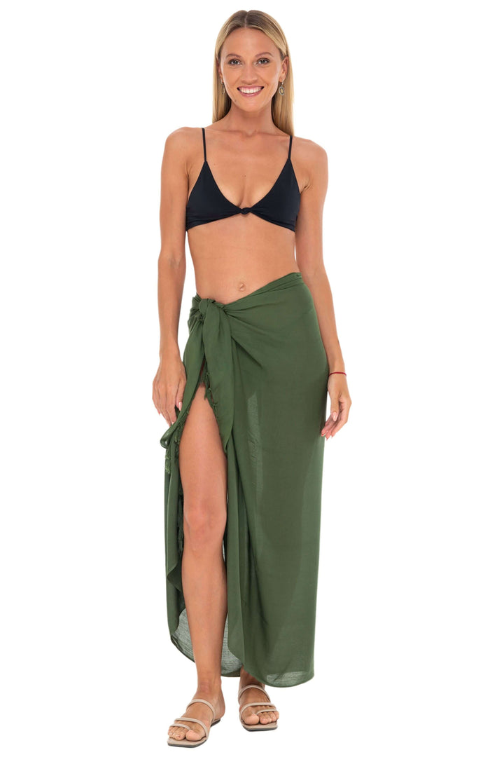 Solid Sarong Wrap - Beach Cover-Up Skirt - Love ShuShi
