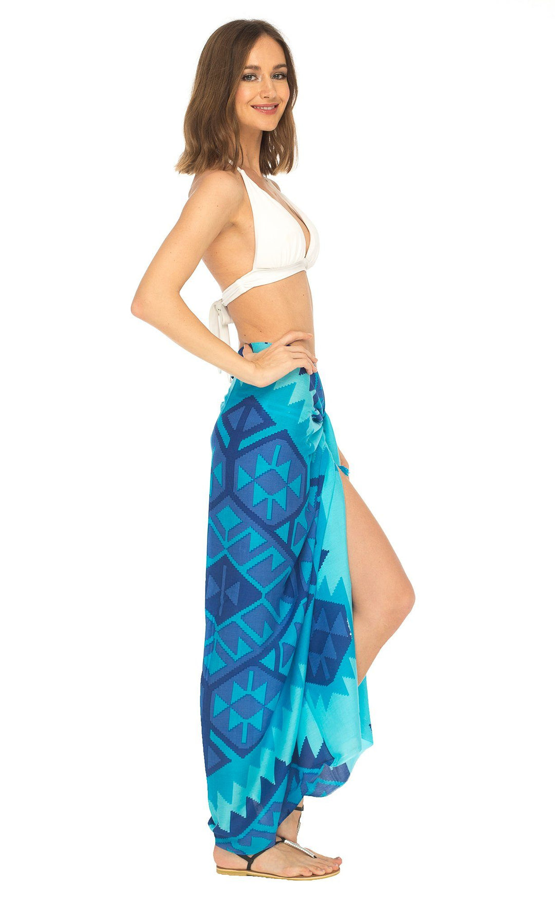 Ethnic Design Sarong with Fringe - Love ShuShi