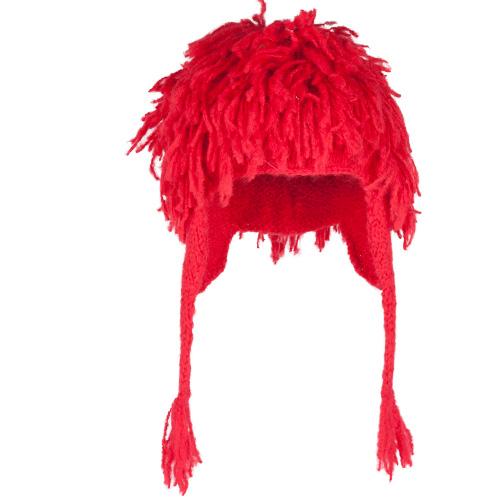 SHU-SHI bright red fringed children&