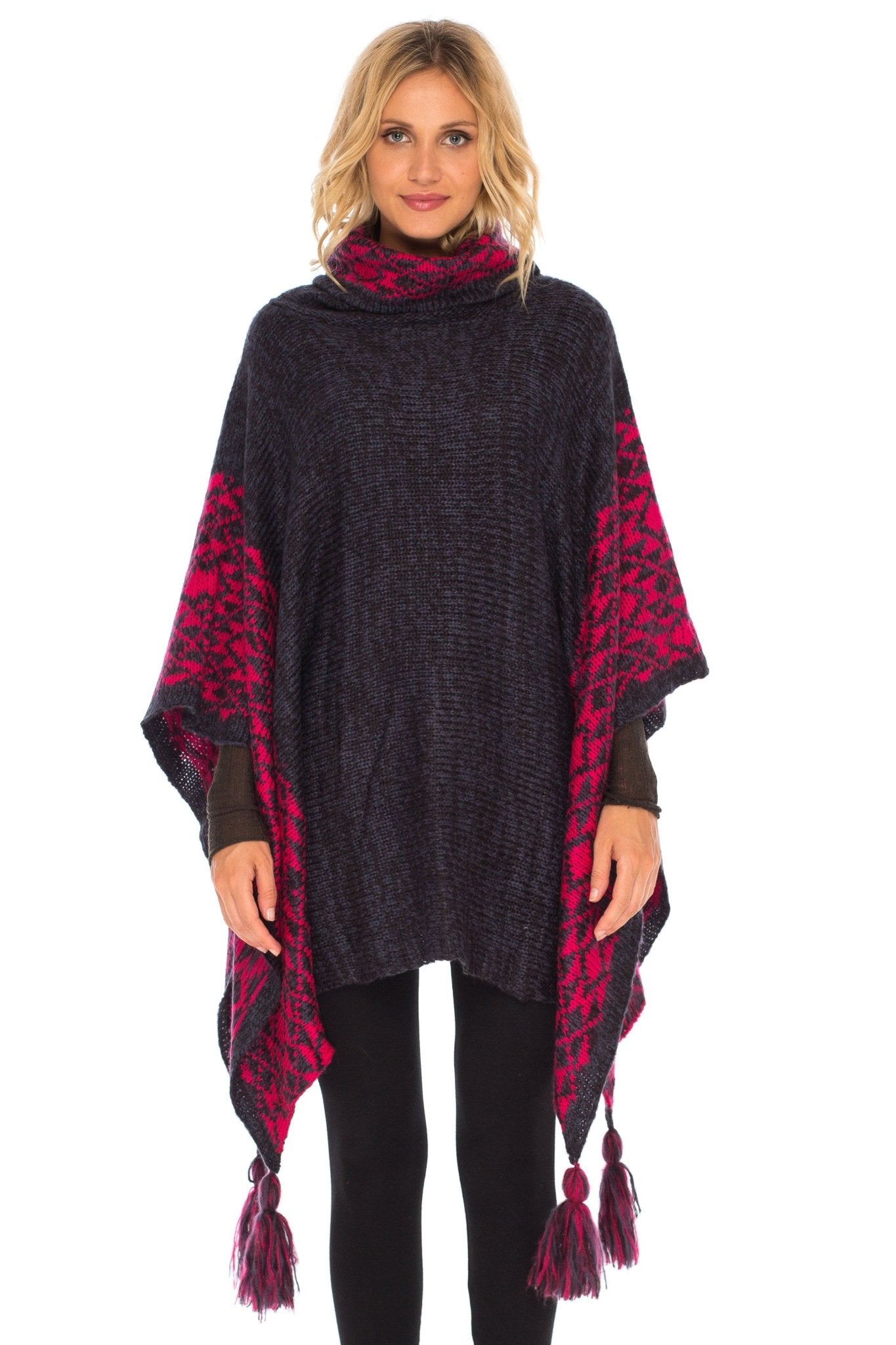 Consuelo” Turquoise Western Wool Blend Poncho – MONA LUCERO