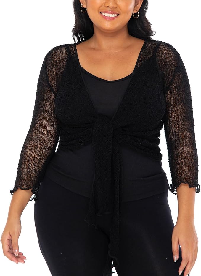 Black White Sheer Shrugs Dresses For Women Online - Love ShuShi Black White Sheer Shrugs Dresses For Women Online - Love ShuShi