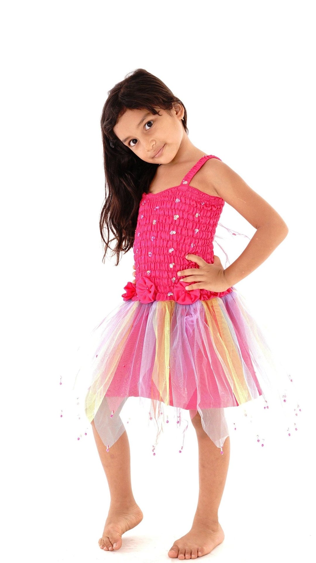 sparkly fairy dress Lavender Glitter Tulle Tutu Dress With Wings: Fairy Costume